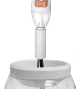 Dispozitiv curatare pensule machiaj cu uscator automat functie rotativa